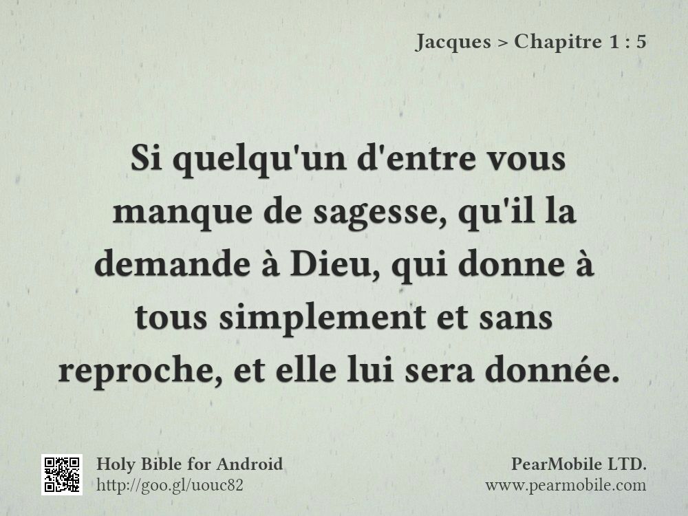 Jacques, Chapitre 1:5